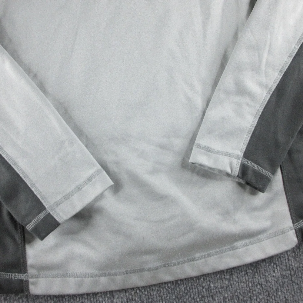The North Face‎ Jacket Mens Medium Gray Fleece 1/4 Zip Pullover Fleece Outdoors